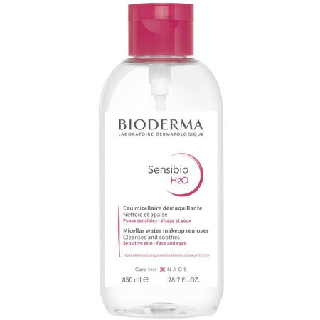 Bioderma Sensibio H2O, micellar water, sensitive skin, 850 ml