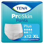 Tena Pants ProSkin, calzoncillos absorbentes, talla XL, 120-160 cm, Plus, 12 unidades