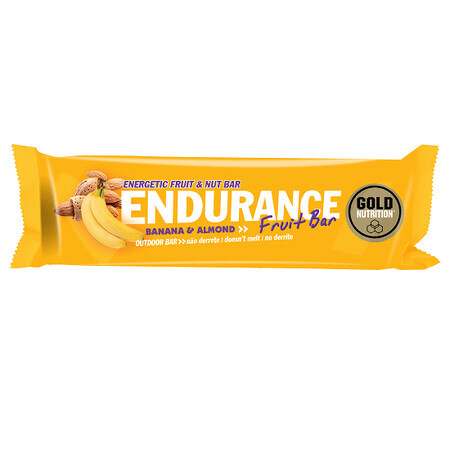 Baton Endurance Fruit Bar Banane, 40 gr, Gold Nutrition