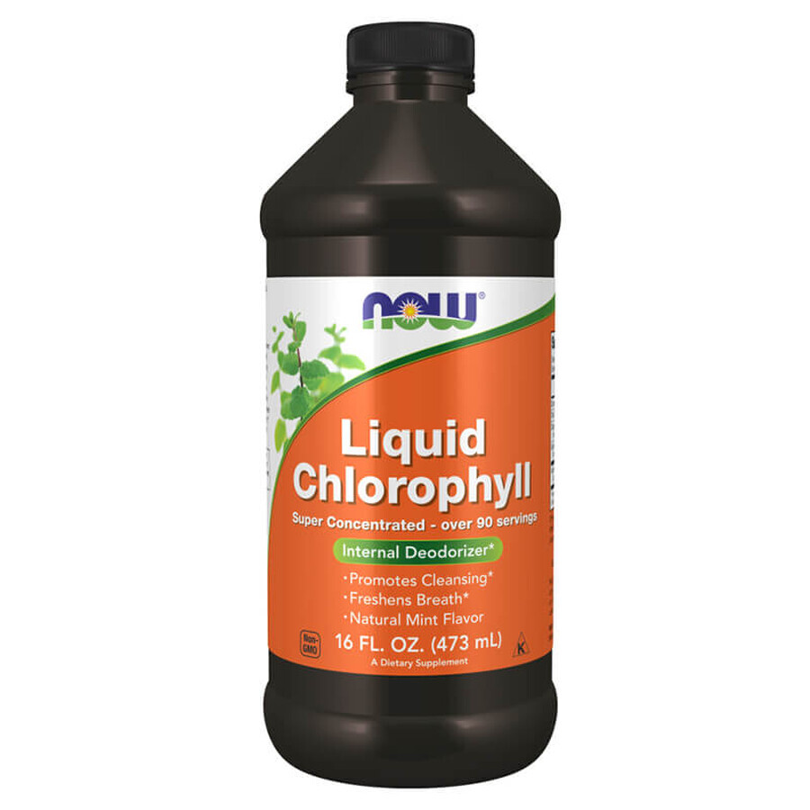 Now Foods liquid chlorophyll, liquid chlorophyll, 437 ml