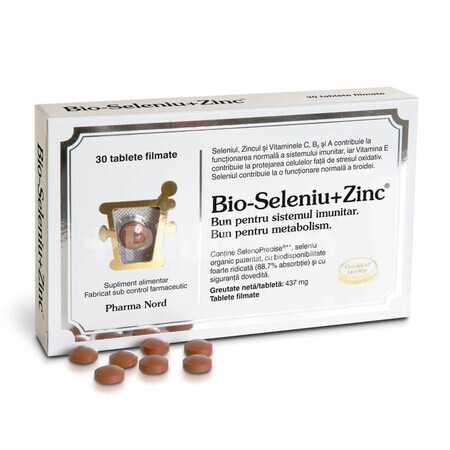 Bio-Selenium + Zink, 30 tabletten, Pharma Nord