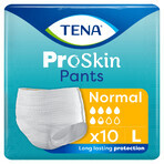 Tena Pants ProSkin, calzoncillos absorbentes, talla L, 100-135 cm, Normal, 10 unidades