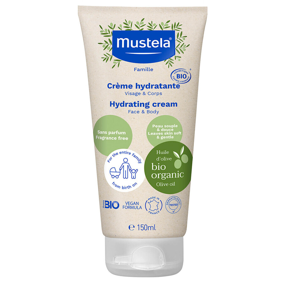 Set Mustela Stelatopia, Mustela Stelatopia lavaggio corpo dalla nascita, 500 ml + crema idratante viso e corpo dalla nascita, 150 ml + scatola, 1 omaggio