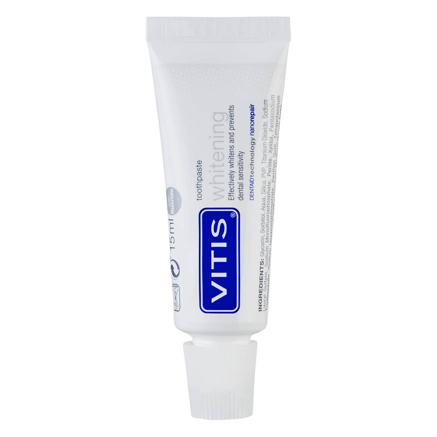 Kit de blanchiment Vitis, bain de bouche 500 ml + dentifrice 100 ml