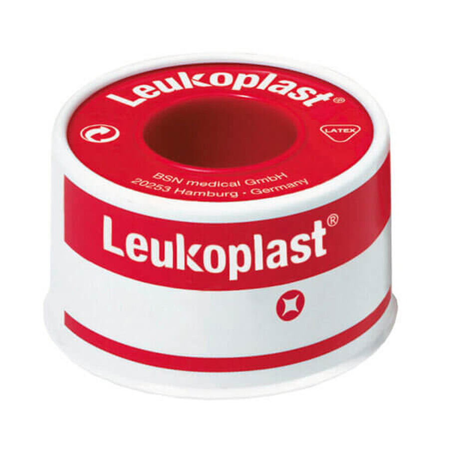 Kit Leukoplast, adhesivo, 2,5cm x 4,6m, 2 piezas