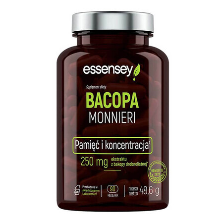 Essensey Bacopa Monnieri, bacopa cu frunze mici, 90 capsule