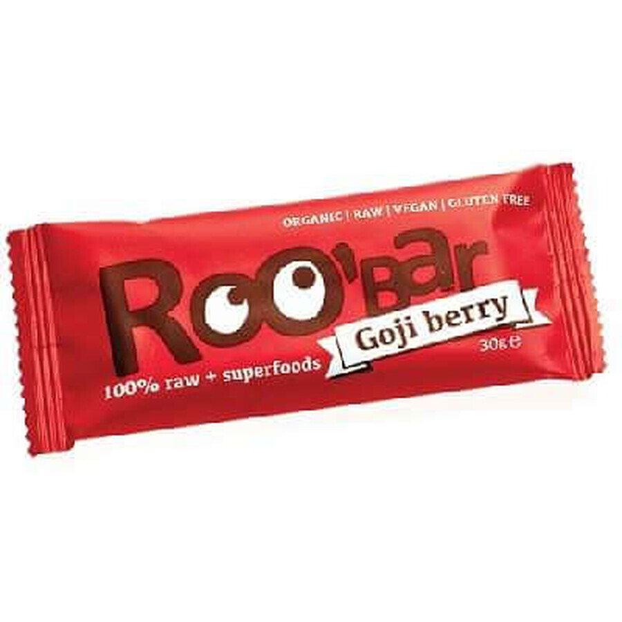 Baton Raw Bio cu Goji, 30gr, Roobar