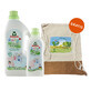 Frosch Baby set, concentrado de lavado, 1500 ml + concentrado de aclarado, 750 ml + mochila de regalo