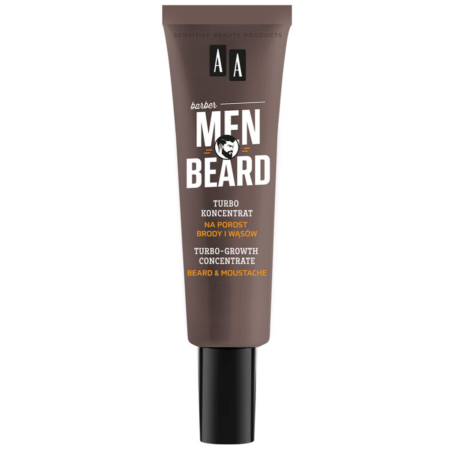 AA Men Beard, turbo-concentré pour la pousse de la barbe et de la moustache, 30 ml