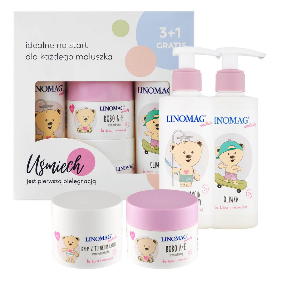 Set Linomag Emolientes + crema protectora, 15 ml gratis