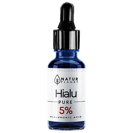 Natur Planet Hialu-Pure Forte 5%, suero de ácido hialurónico, 10 ml