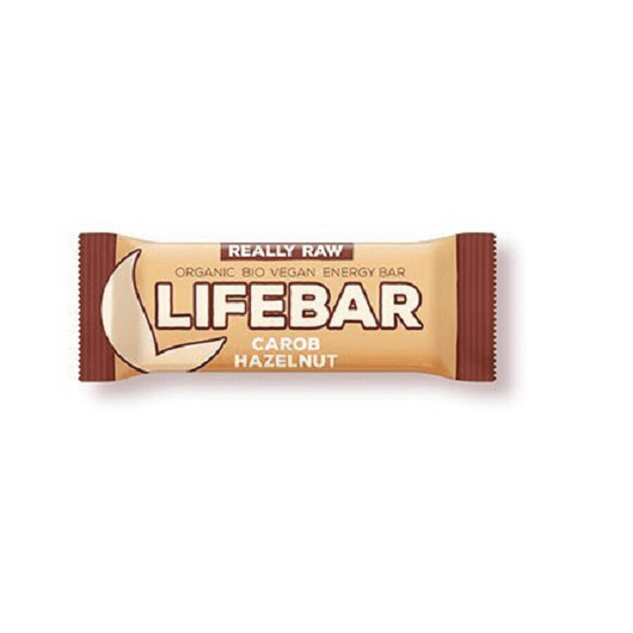 Baton Raw cu alune si carob, 47 gr, LifeBar