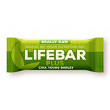 Barrita cruda de cebada y chía, 47 g, Lifebar