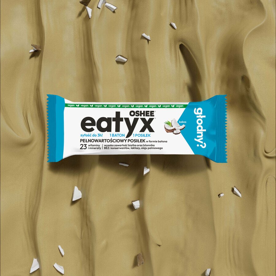 OSHEE Eatyx, stick de comida, vegano, coco, 60 g