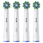 Oral-B Pro Cross Action, puntas de recambio para el cepillo eléctrico Clean Maximiser, 4 piezas