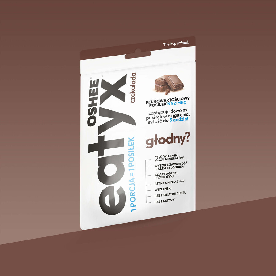 OSHEE Eatyx, comida fría en polvo, vegana, chocolate 90 g