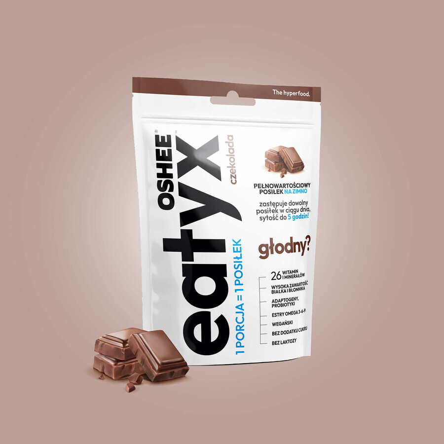 OSHEE Eatyx, comida fría en polvo, vegana, chocolate 90 g