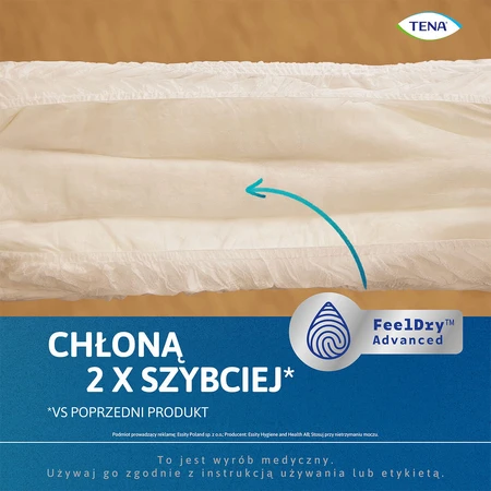 Tena Pants Proskin, majtki chłonne, rozmiar L, 100-135 cm, Super, 12 sztuk: ceny i cechy