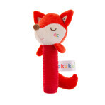 AKUKU, plush rattle, fox, A0643, from birth, 1 pc