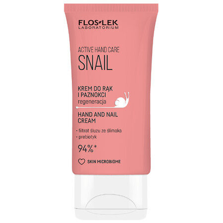 Crema de manos y uñas de caracol Floslek Laboratorium 50 ml