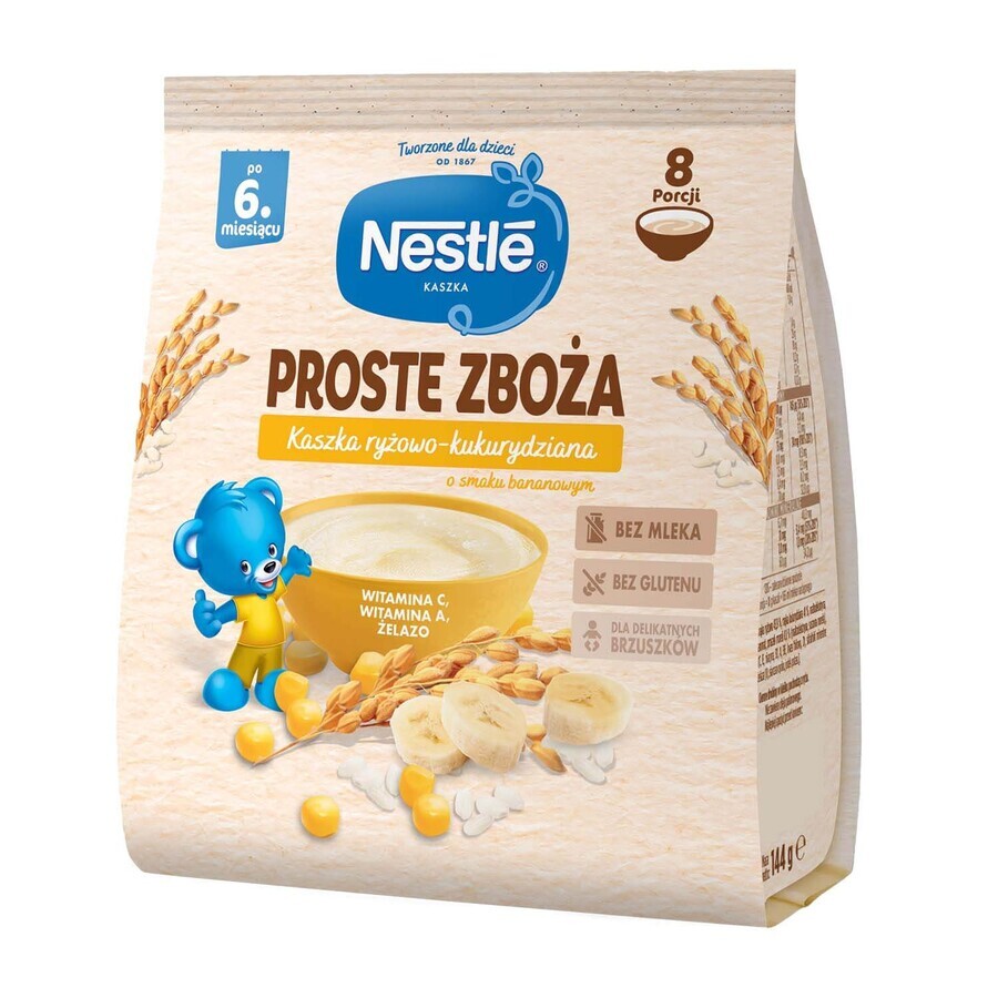 Nestle Proste Zboża Rice porridge and corn, banana, without milk, after 6 months, 144 g