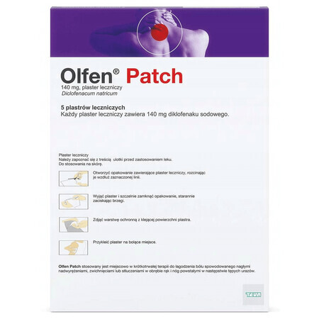 Olfen Patch 140 mg, parche medicinal, 5 uds.