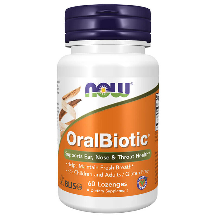 Now Foods OralBiotic, 60 comprimidos