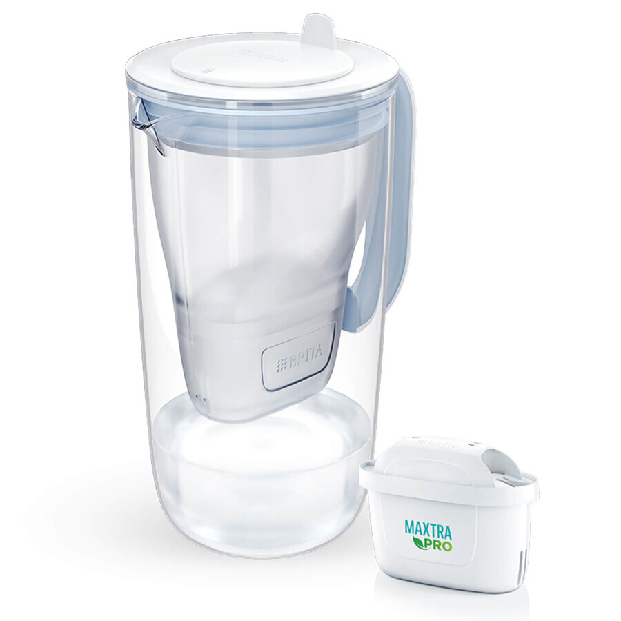 Brita Glass, jarra de cristal con filtro de 2,5 litros + filtro Maxtra Pro Pure Performance, 1 ud.