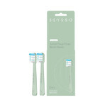 Seysso Deep Clean, puntas de recambio para cepillo dental sónico Junior, verde, 2 piezas