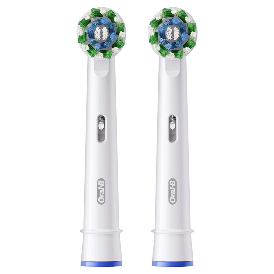 Oral-B Pro Cross Action, puntas de recambio para el cepillo eléctrico Clean Maximiser, 2 piezas