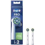 Oral-B Pro Cross Action, puntas de recambio para el cepillo eléctrico Clean Maximiser, 2 piezas