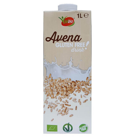 Bebida de avena ecológica sin gluten, 1 L, Vivibio