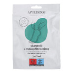 Aptederm, calcetines con mascarilla exfoliante, 2 piezas