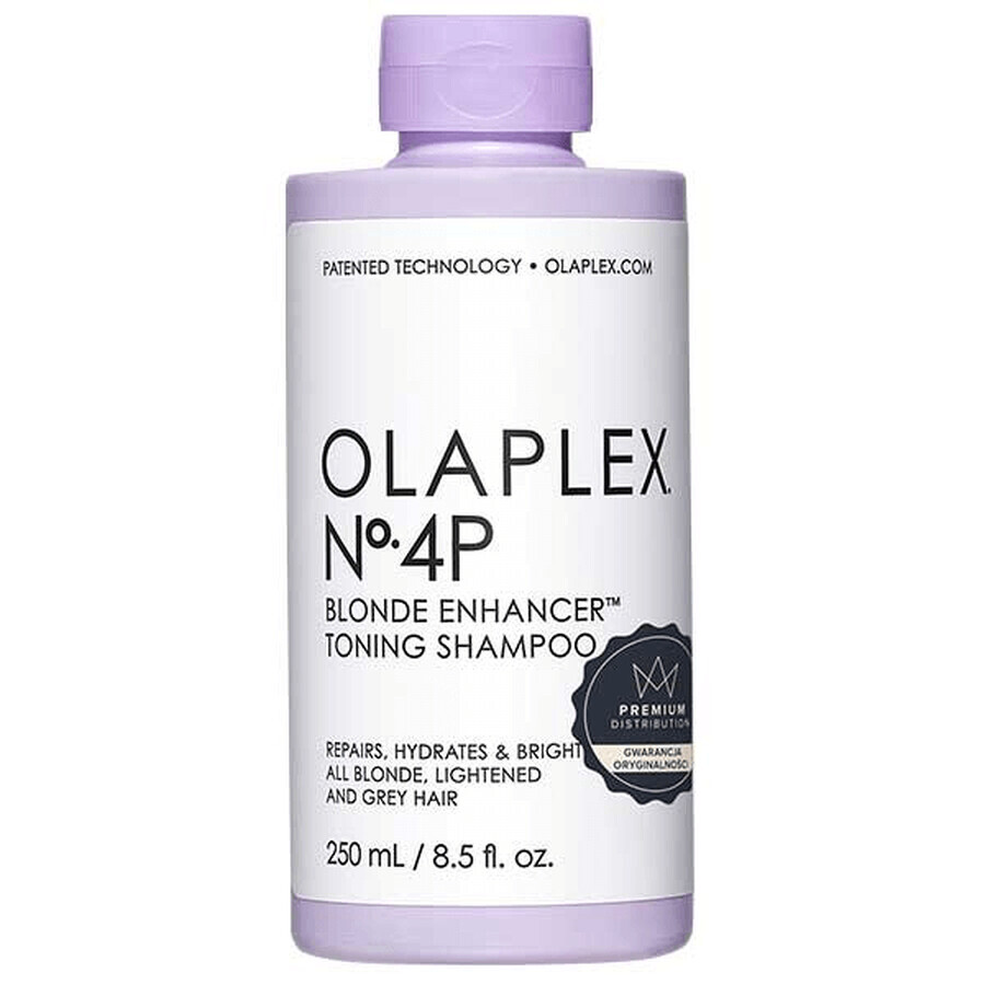 Olaplex No. 4P, shampooing violet pour cheveux blonds, 250 ml