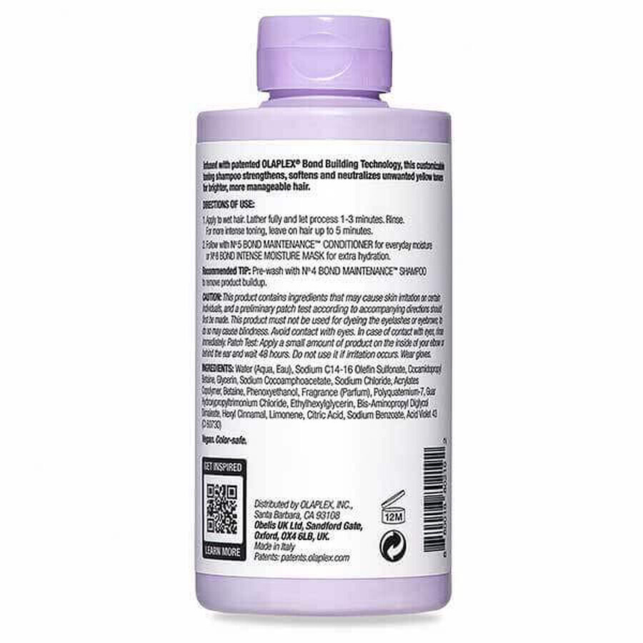 Olaplex No. 4P, shampooing violet pour cheveux blonds, 250 ml