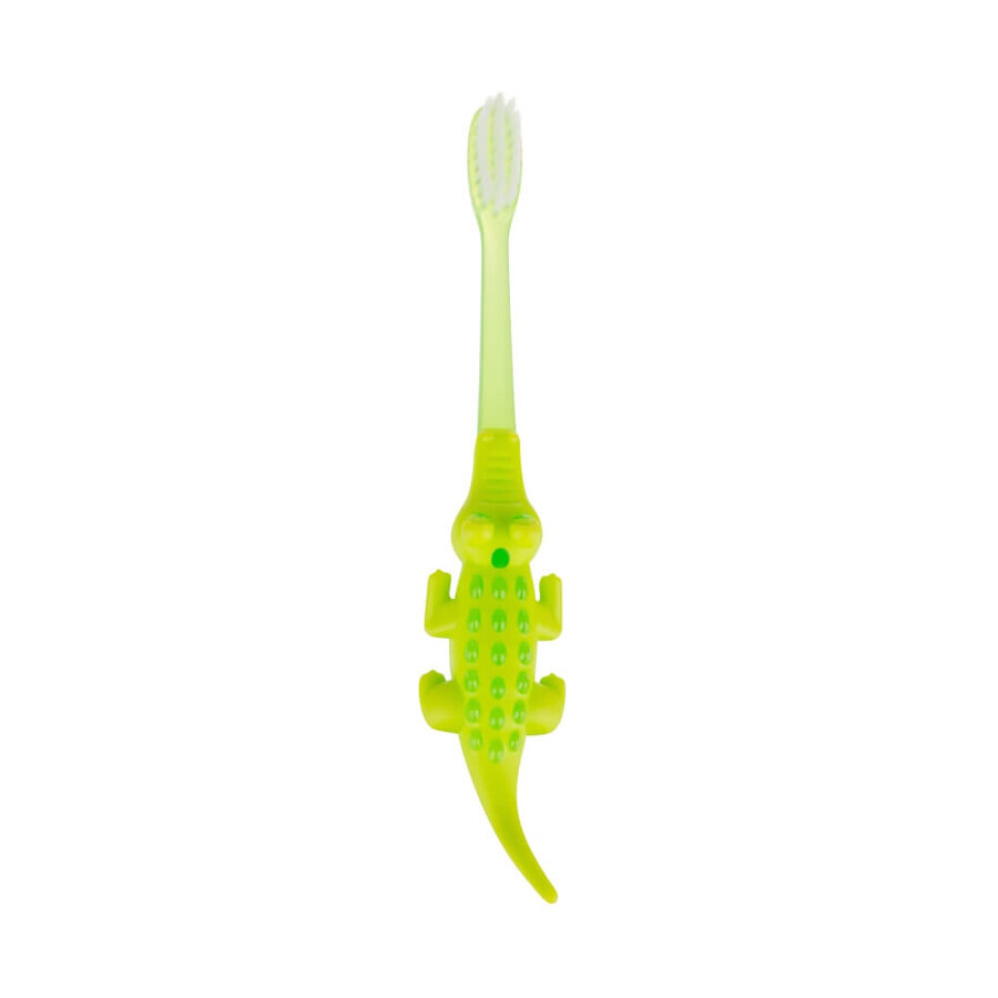 Ackuku, baby toothbrush, crocodile, from 12 months, 1 pc