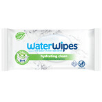 WaterWipes Hydrating Clean Bio, Reinigungstücher mit Aloe Vera Extrakt, 60 Stück