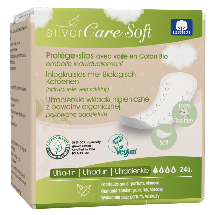 Silver Care Soft-Binden, ultra-dünn, anatomisch geformt, 24 Stück