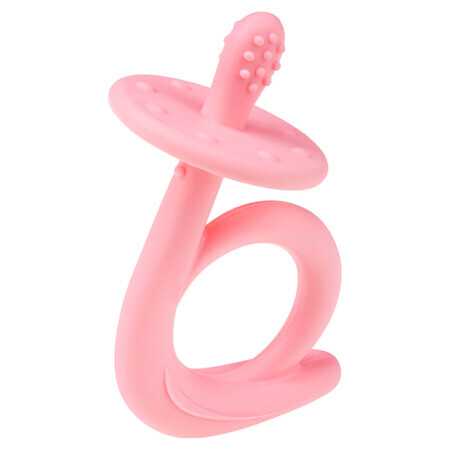 AKUKU, anneau de dentition en silicone, escargot rose, A0115, dès la naissance, 1 pc