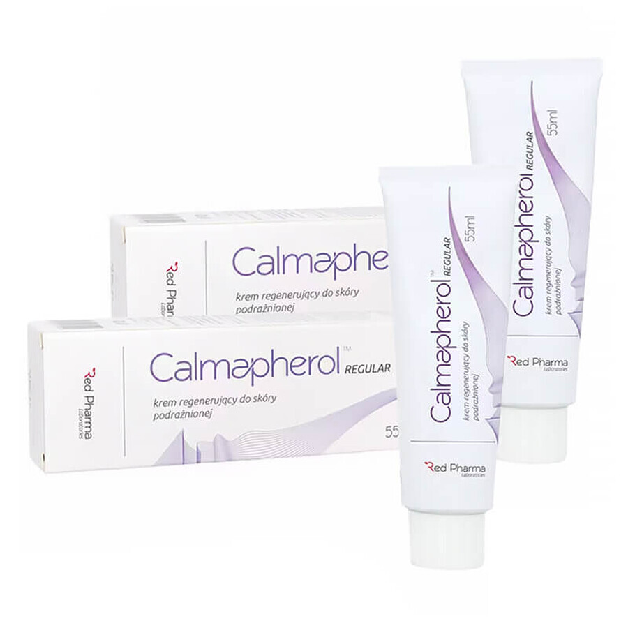 Set Calmapherol, crema regeneradora para pieles irritadas, 2 x 55 ml