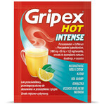 Gripex Hot Intense 1 g + 50 mg + 12,2 mg, 12 Portionsbeutel