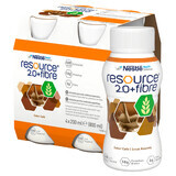 Resource 2.0 + Fibra, preparado nutritivo, sabor café, 4 x 200 ml