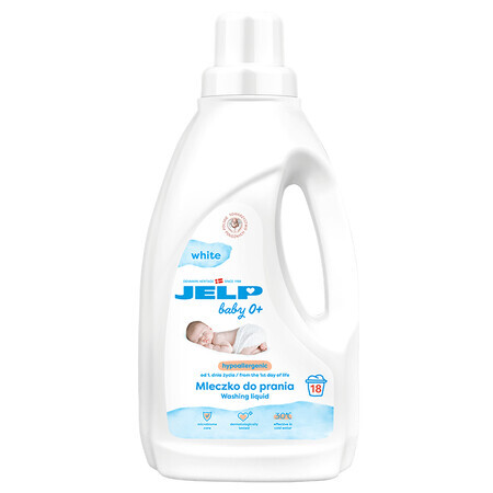 Jelp 0+, leche lavante hipoalergénica, blanca, 1,5 l