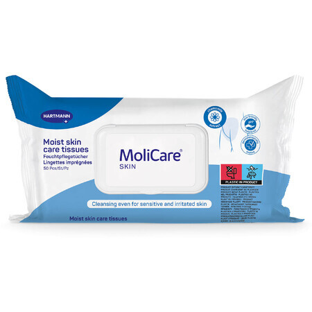 MoliCare Skin, șervețele umede pentru îngrijirea pielii, 50 bucăți