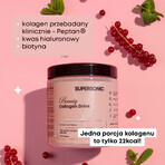 Supersonic Beauty Collagen Drink Set, blackcurrant and mint flavor, 2 x 185 g