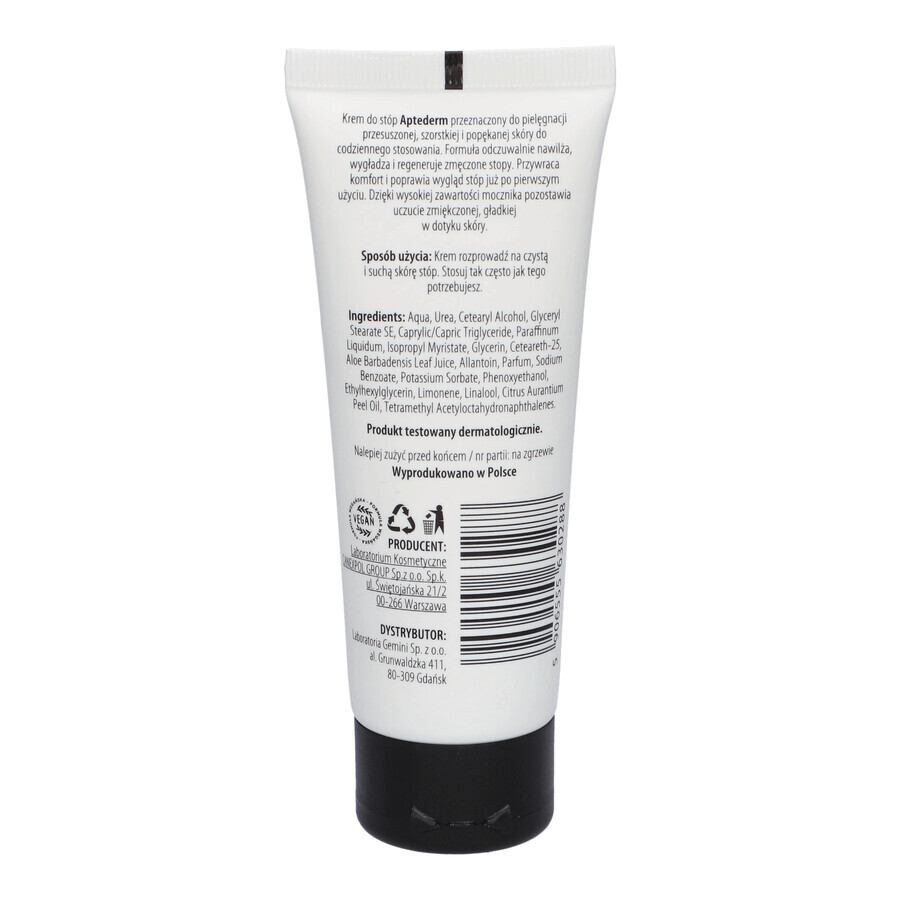 Aptederm Crema de Pies Urea 75 ml