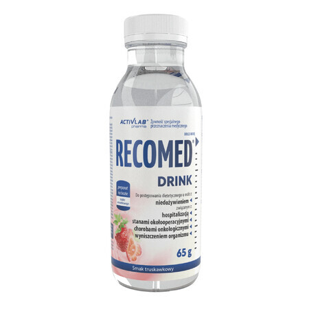 Activlab Pharma RecoMed Drink, preparado nutricional, sabor fresa, 65 g