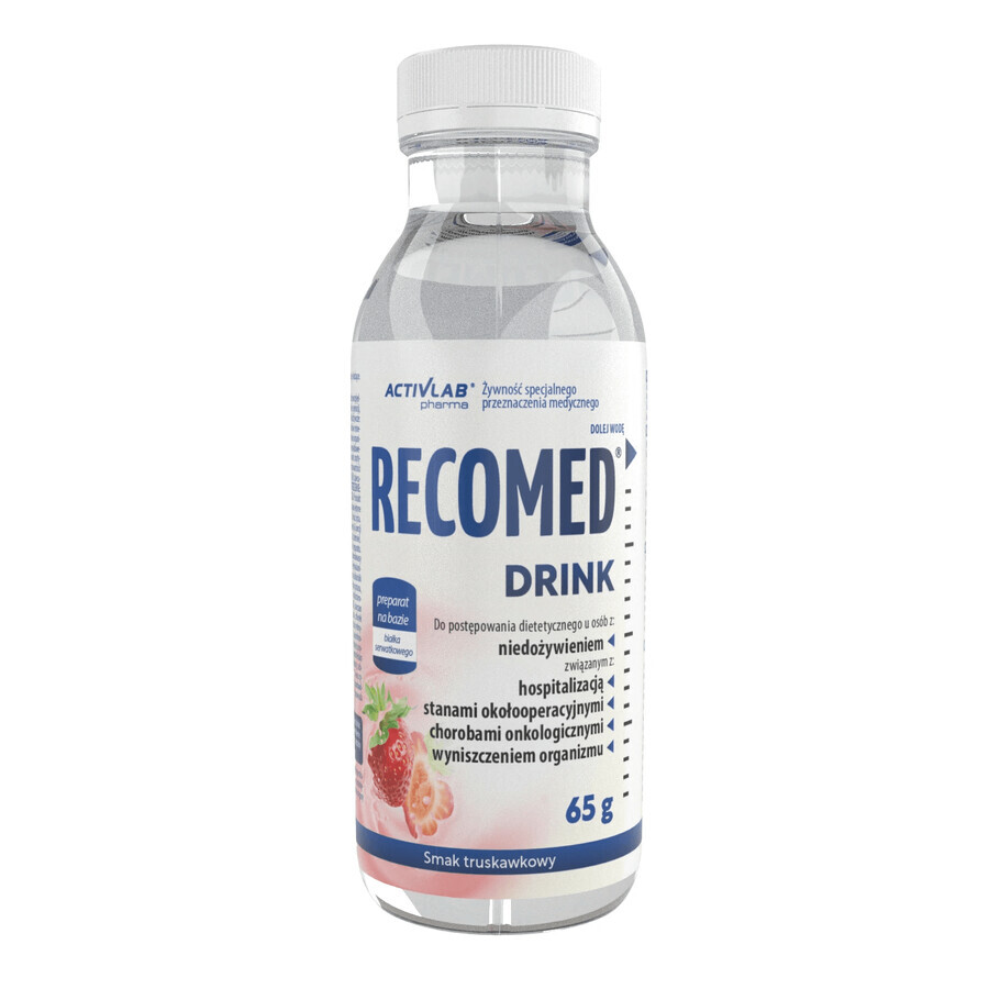 Activlab Pharma RecoMed Drink, preparado nutricional, sabor fresa, 65 g