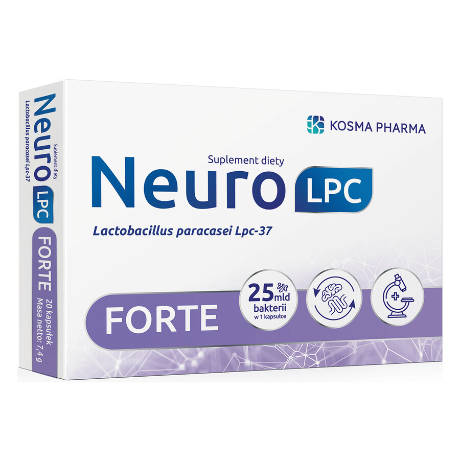 Kosma Pharma NeuroLPC Forte, 20 cápsulas