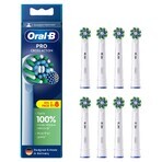 Oral-B Pro Cross Action, punte di ricambio per spazzolino elettrico Clean Maximiser, 8 pezzi